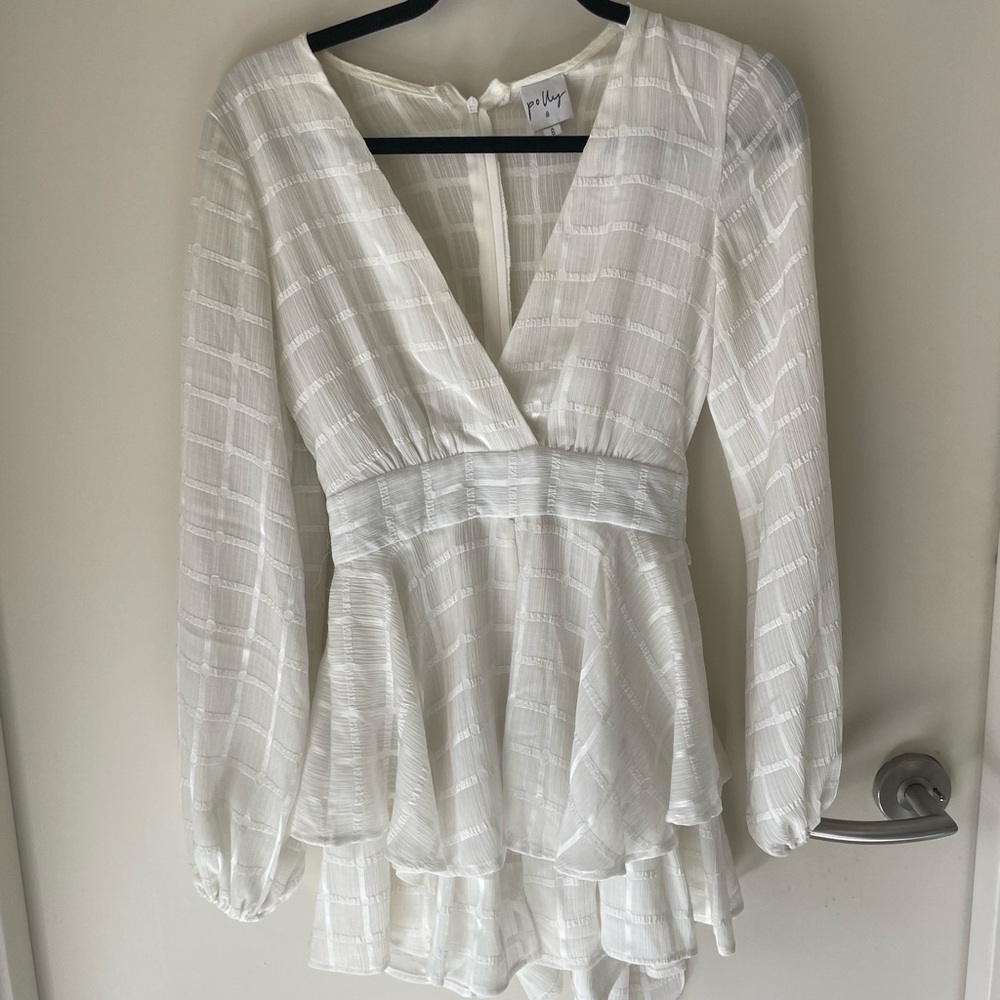 White Boho Romper